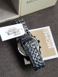 Michael Kors Men’s Chronograph Stainless Steel Black Dial 45mm Watch MK8467