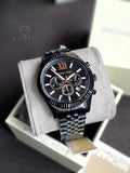Michael Kors Men’s Chronograph Stainless Steel Black Dial 45mm Watch MK8467