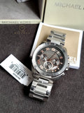 Michael Kors Men’s Chronograph Quartz Stainless Steel Grey Dial 44mm Watch MK8609