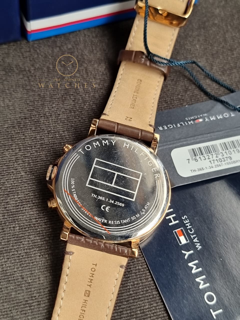 Tommy Hilfiger 1710379 Daniel 44mm Men's Brown Leather Watch