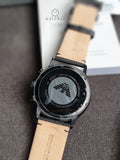 EMPORIO ARMANI Sportivo Black Leather Strap Black Dial Chronograph Quartz Watch for Gents - AR2461