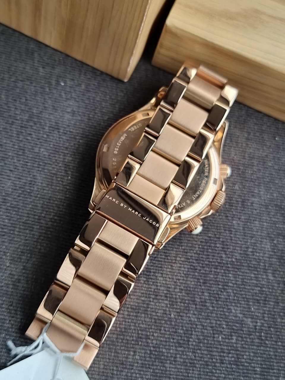 Marc by Marc Jacobs Womens Rock Chronograph Watch Rose Gold MBM3156