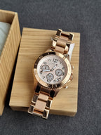 Marc by Marc Jacobs Womens Rock Chronograph Watch Rose Gold MBM3156