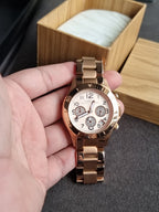 Marc by Marc Jacobs Womens Rock Chronograph Watch Rose Gold MBM3156