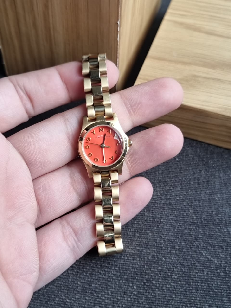 Marc by Marc Jacobs Henry Dinky Gold Tone Women's Watch - MBM3202