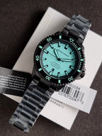 Emporio Armani Sea Explorer Black Stainless Steel Blue Dial Automatic Watch for Gents - AR60084