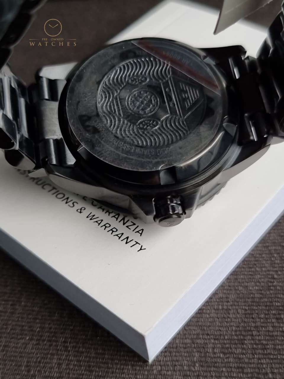 Emporio Armani Sea Explorer Black Stainless Steel Blue Dial Automatic Watch for Gents - AR60084