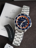 Emporio Armani Sea Explorer Automatic Stainless Steel Dive Watch – 42.5 mm (AR60090)