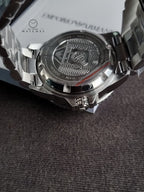 Emporio Armani Sea Explorer Automatic Stainless Steel Dive Watch – 42.5 mm (AR60090)