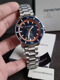 Emporio Armani Sea Explorer Automatic Stainless Steel Dive Watch – 42.5 mm (AR60090)