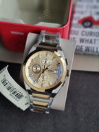 Fossil Men’s Quartz Two-tone Stainless Steel Cream Dial 42mm Watch FS5796