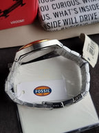 Fossil Men’s Quartz Two-tone Stainless Steel Cream Dial 42mm Watch FS5796