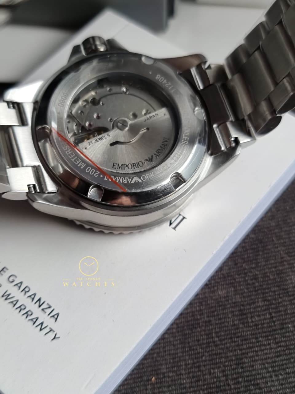 Emporio Armani Stainless Steel Analog Green Dial Men's Watch-Ar60080