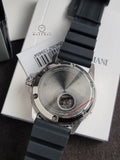 Emporio Armani Men’s Automatic Black Silicone Strap Black Dial 42mm Watch AR60062