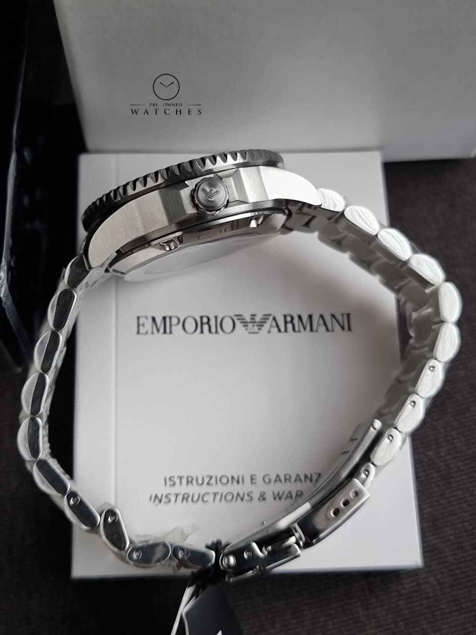 Emporio Armani Men's Analog Automatic Watch with Stainless Steel Strap AR60079
