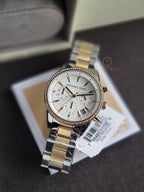 MICHAEL KORSRitz Chronograph Crystal White Dial Ladies Watch MK6474