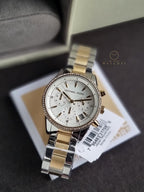 MICHAEL KORSRitz Chronograph Crystal White Dial Ladies Watch MK6474