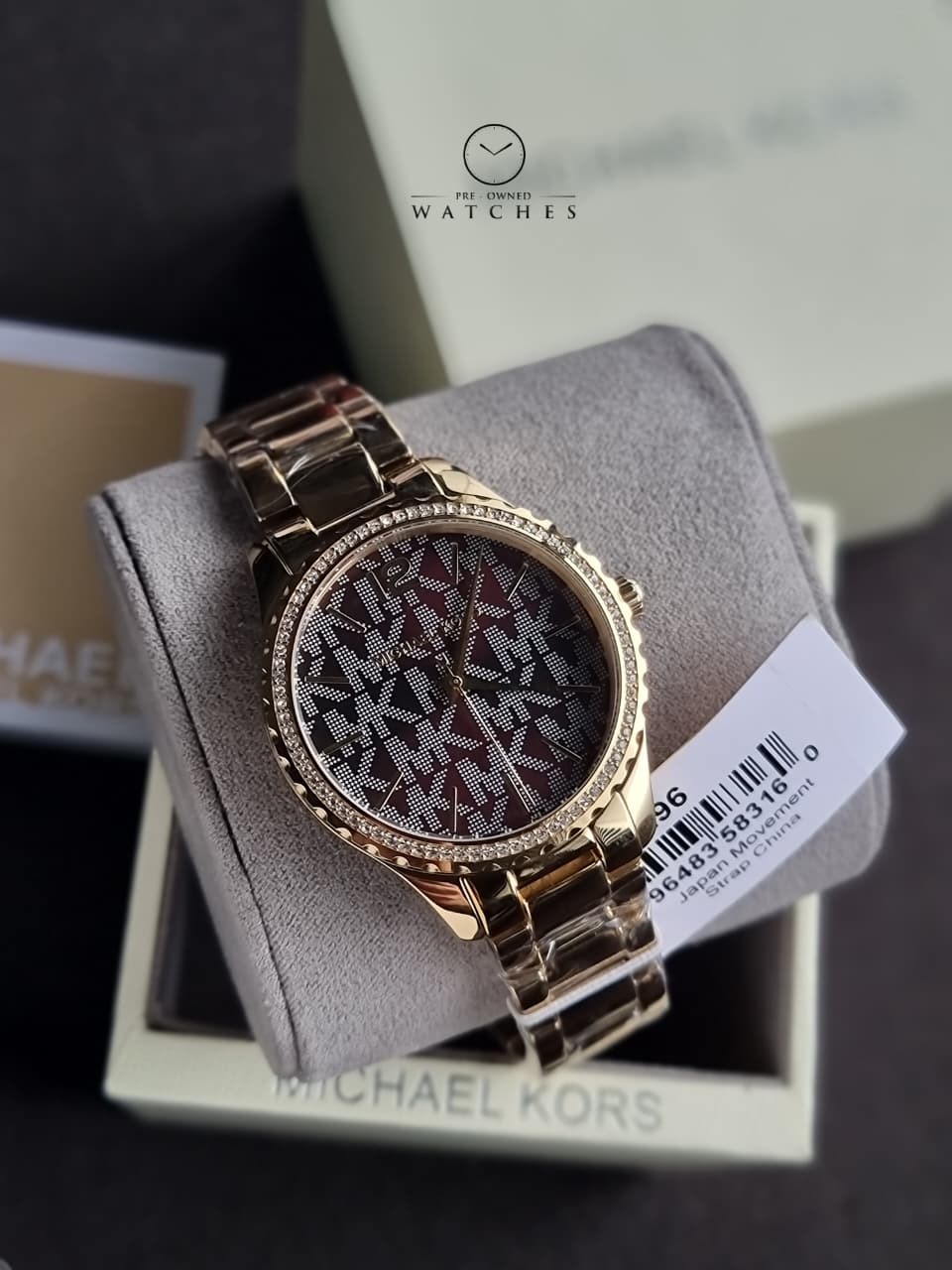 Michael Kors Layton Analog Brown Dial Women's Watch-MK7296