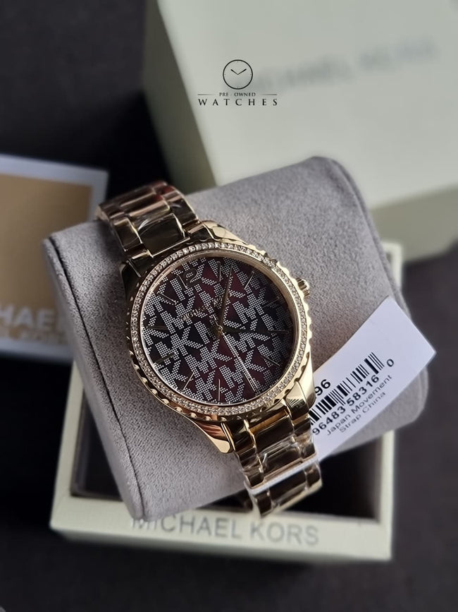Michael Kors Layton Analog Brown Dial Women's Watch-MK7296 Hover Image
