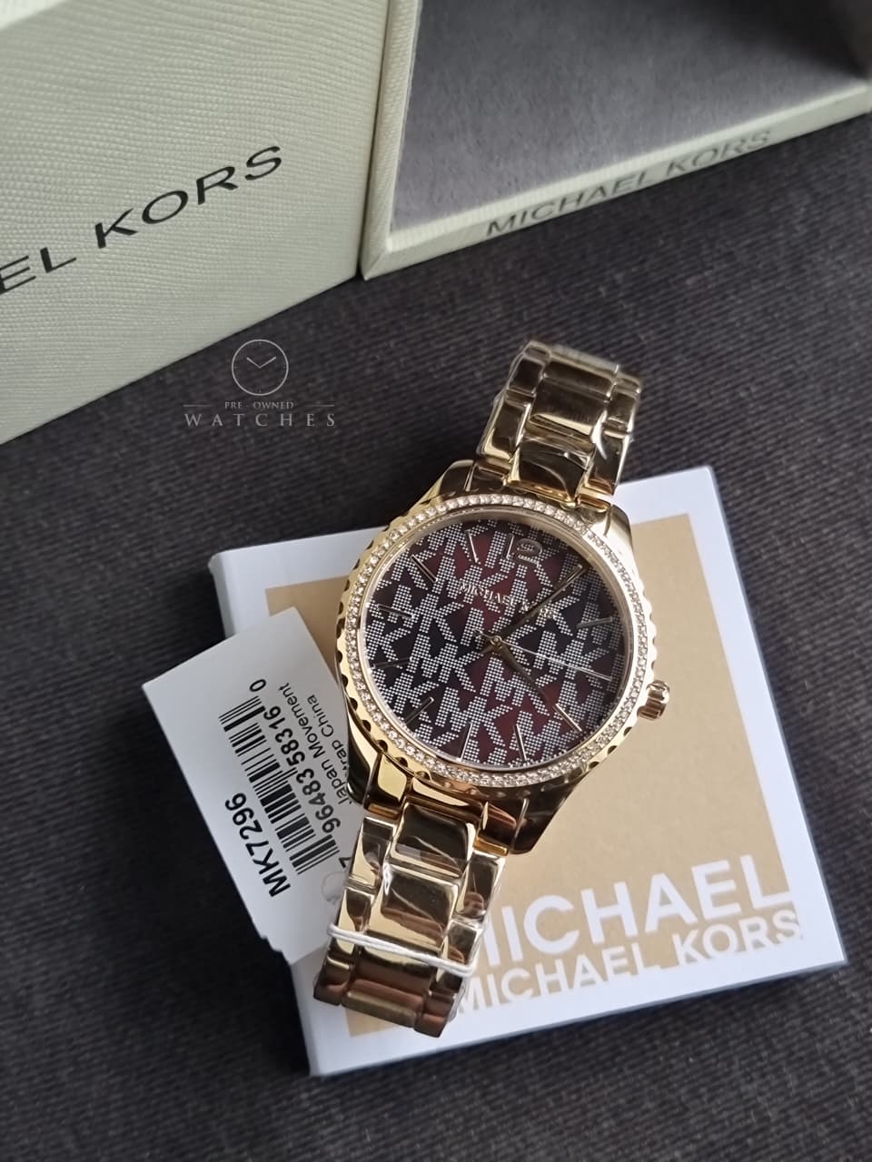 Michael Kors Layton Analog Brown Dial Women's Watch-MK7296