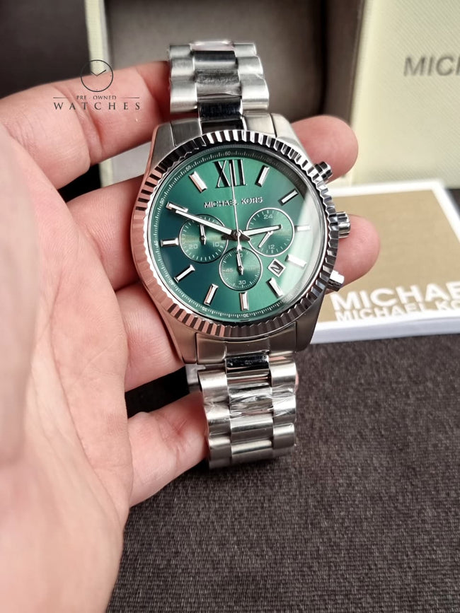 Michael Kors Lexington Chronograph Stainless Steel Watch MK9152 (WITHOUT TAG) Hover Image