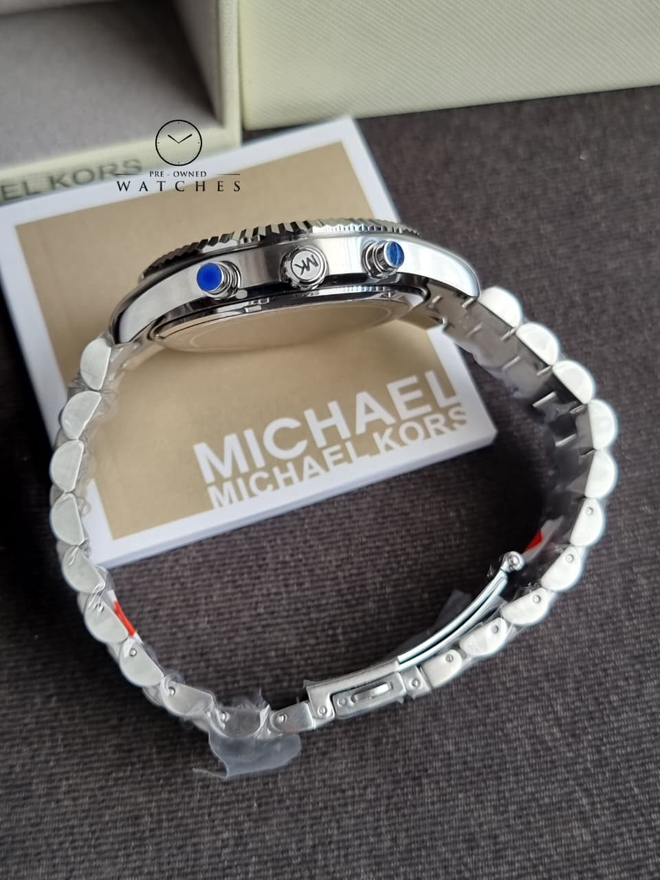 Michael Kors Lexington Chronograph Stainless Steel Watch MK9152 (WITHOUT TAG)