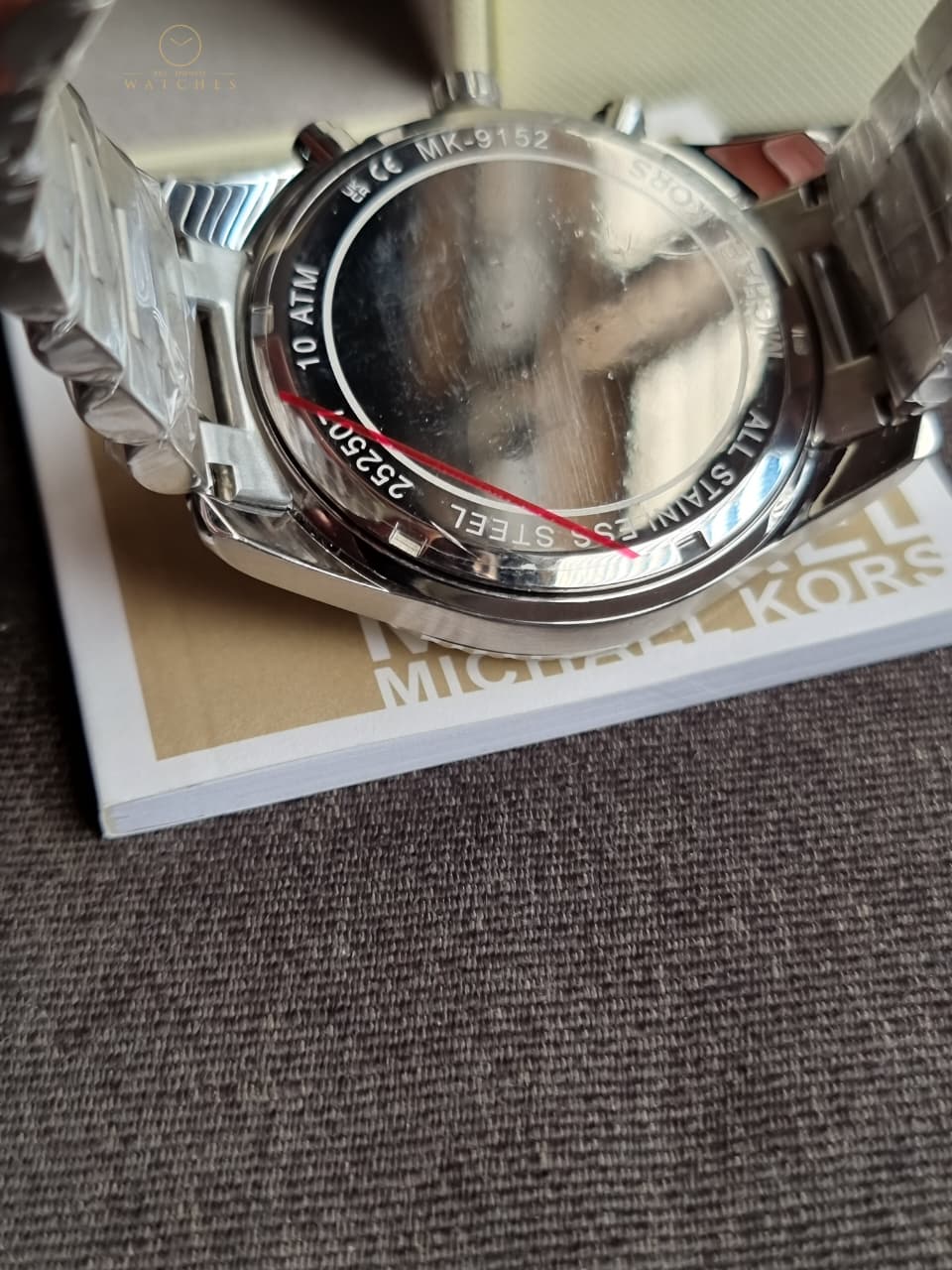 Michael Kors Lexington Chronograph Stainless Steel Watch MK9152 (WITHOUT TAG)