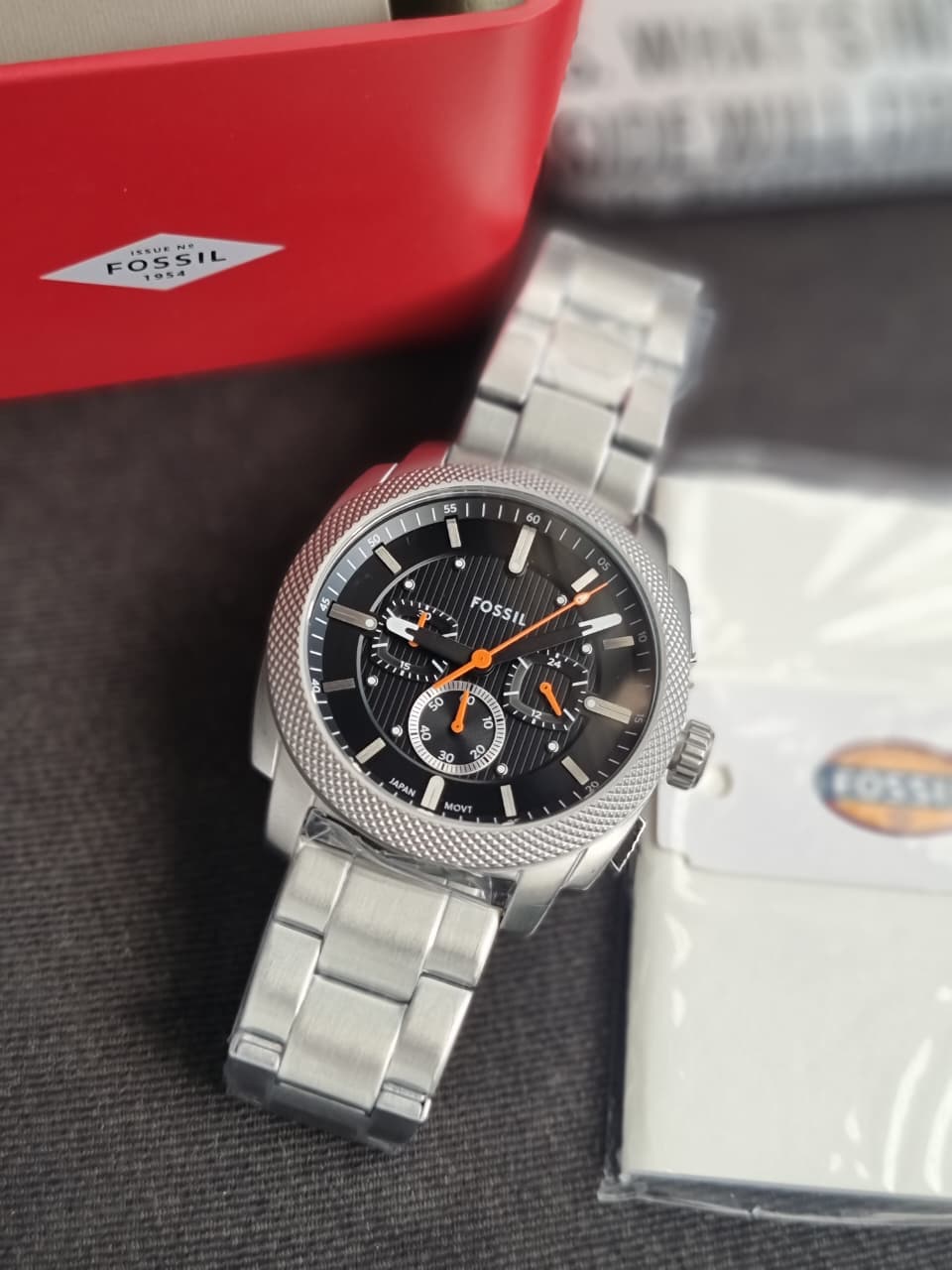 Fossil Analog Black Dial Men's Watch-FS6095 (WITHOUT TAG)
