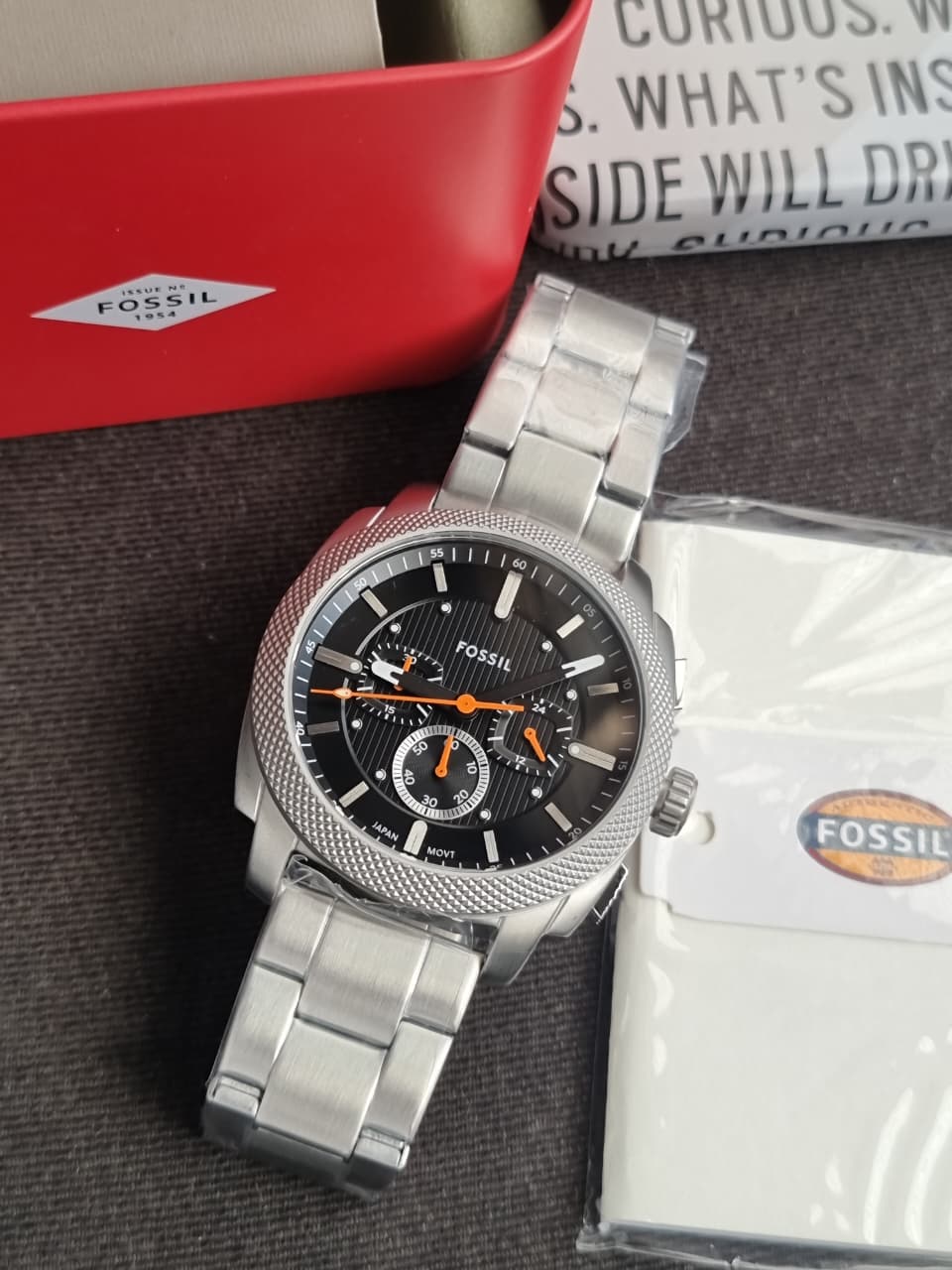 Fossil Analog Black Dial Men's Watch-FS6095 (WITHOUT TAG)