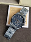 Michael Kors Lennox Chronograph Blue Stainless Steel Watch MK9147 (Without Tag )