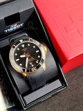 Seastar 1000 Black Dial Black Rubber Strap Men's Watch T120.407.37.051.01