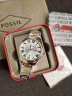 FOSSIL  Gilmore Quartz Silver Dial Ladies Watch  ES5396 (WITHOUT TAG)