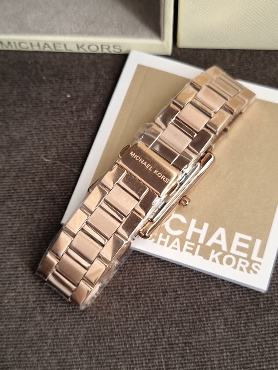Michael Kors Essex Rose Gold Quartz Stainless Steel Watch MK4905 (Without Tag)