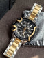 Diesel Men's Griffed Stainless Steel,48mm Black Dial Quartz Watch DZ4577