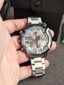 DIESEL Griffed Watch for Men, Quartz Chronograph Movement with Stainless Steel Strap DZ4586
