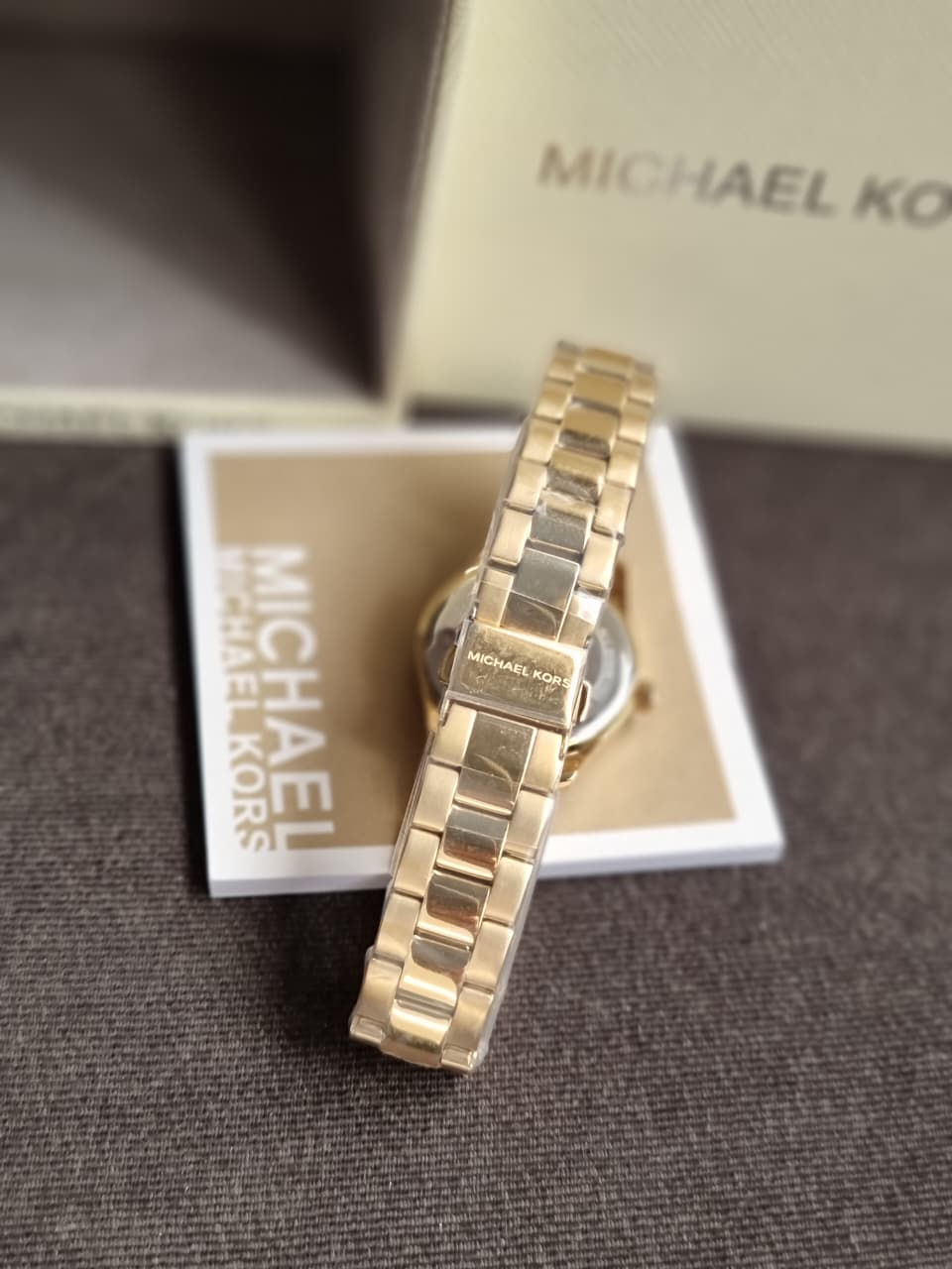 Michael Kors MKO1045 ALL GOLD MINI ROUND FACE WATCH (without Tag )
