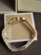 Michael Kors MKO1045 ALL GOLD MINI ROUND FACE WATCH (without Tag )