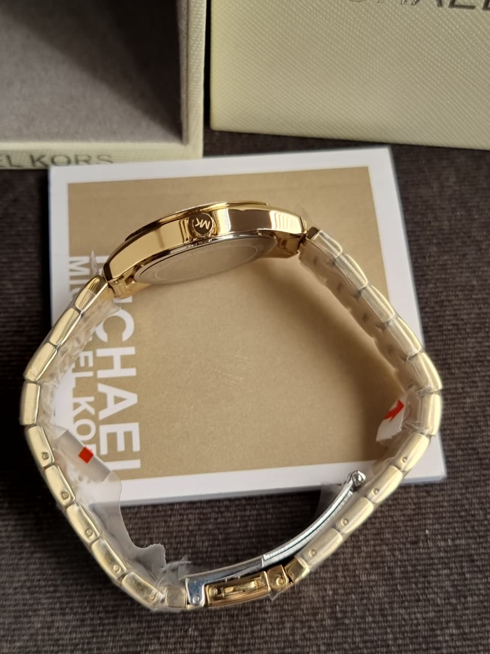 Michael Kors MKO1045 ALL GOLD MINI ROUND FACE WATCH (without Tag )
