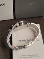 Emporio Armani Women Analog Quartz Watch with Stainless Steel Strap AR11546