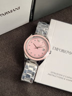 Emporio Armani Women Analog Quartz Watch with Stainless Steel Strap AR11546