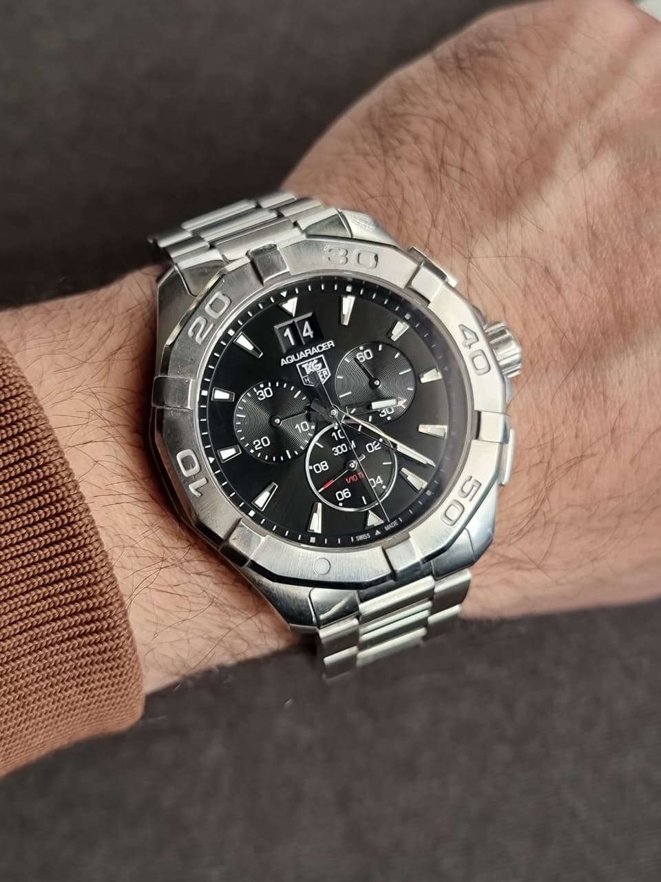 TAG HEUER AQUARACER Quartz, 43 mm, Steel CAY1110.BA0927