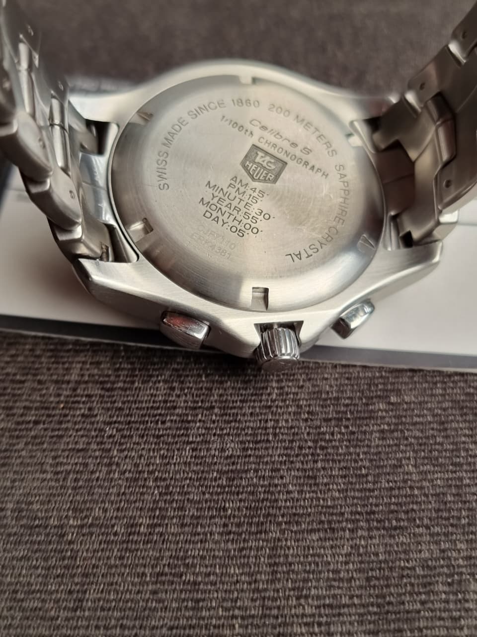 TAG HEUER Link Calibre S Chronograph Men's Watch Item No. CJF7112.BA0596