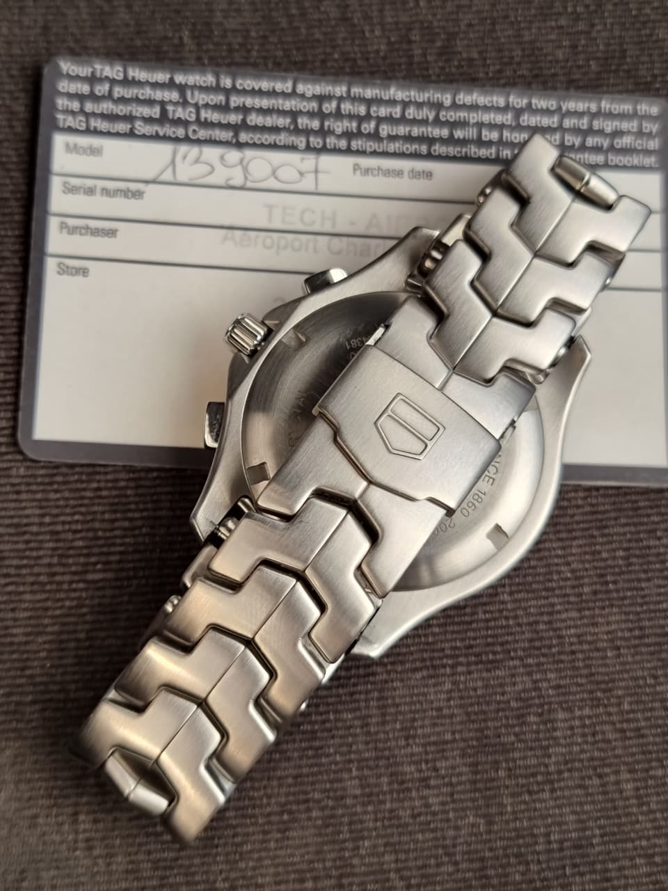TAG HEUER Link Calibre S Chronograph Men's Watch Item No. CJF7112.BA0596
