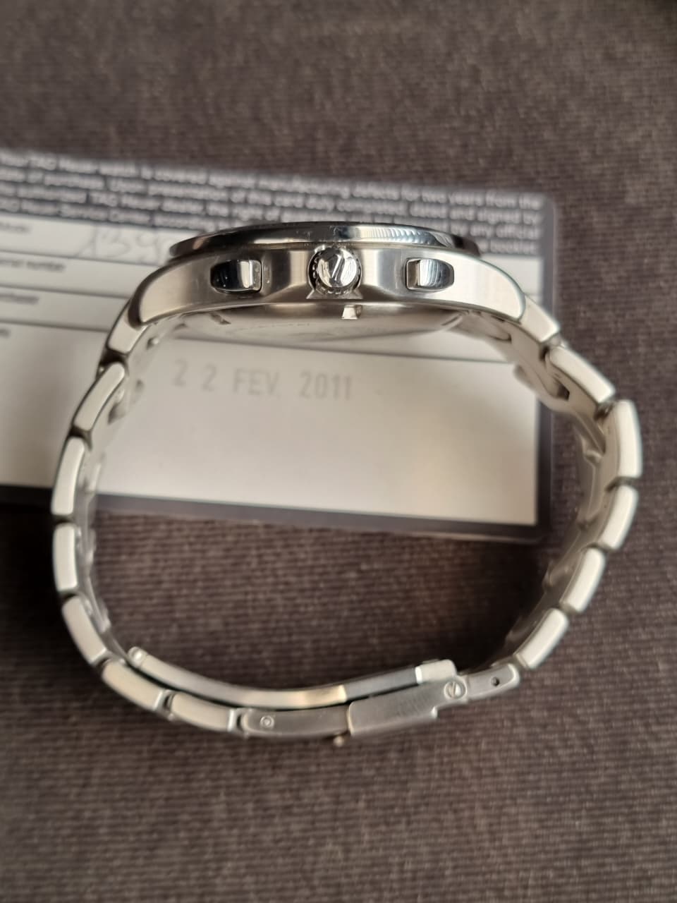TAG HEUER Link Calibre S Chronograph Men's Watch Item No. CJF7112.BA0596