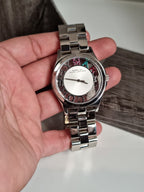 MARC BY MARC JACOBS Henry Quartz Silver Dial Stainless Steel Ladies Watch