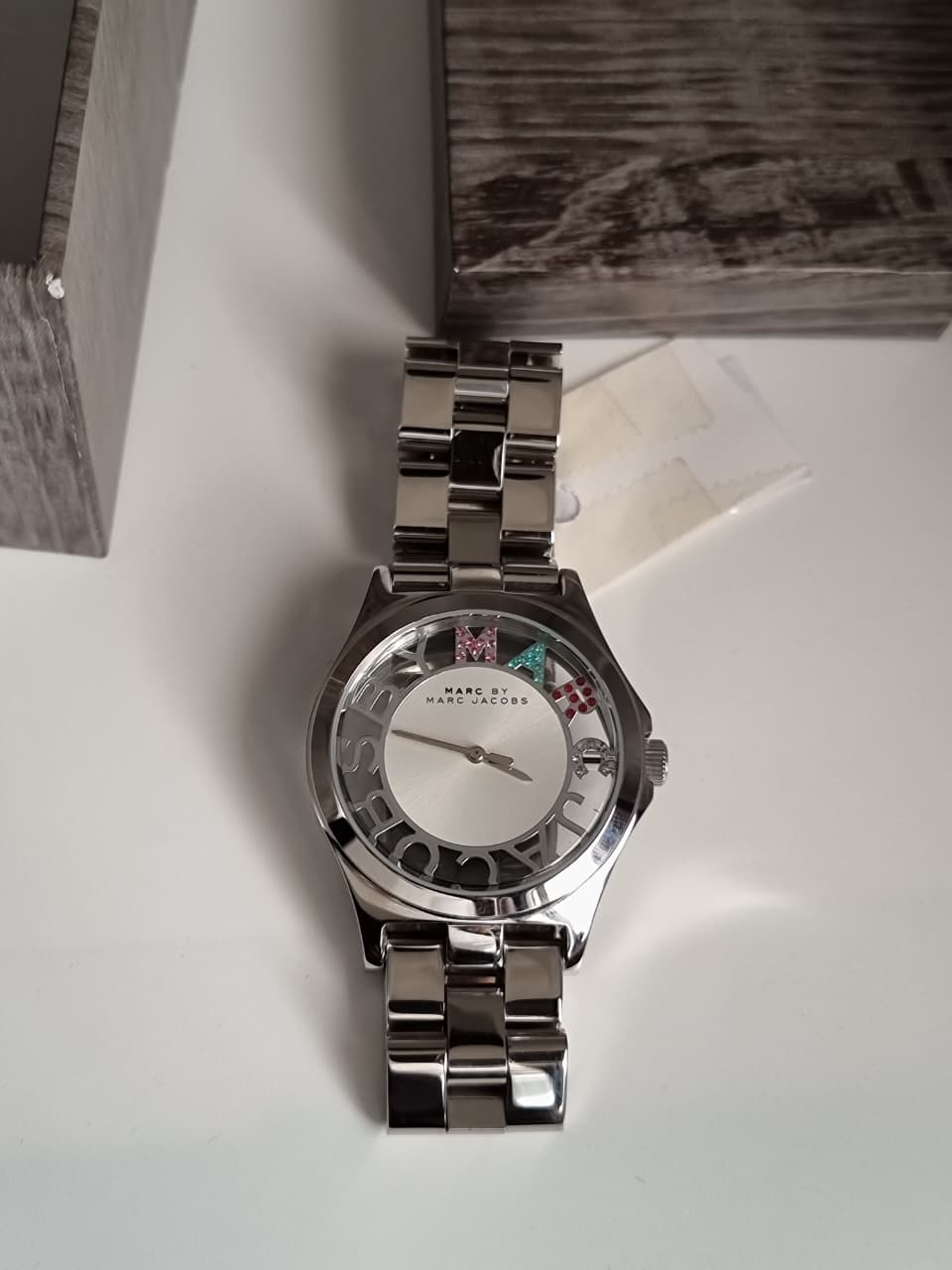 MARC BY MARC JACOBS Henry Quartz Silver Dial Stainless Steel Ladies Watch
