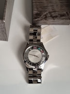 MARC BY MARC JACOBS Henry Quartz Silver Dial Stainless Steel Ladies Watch