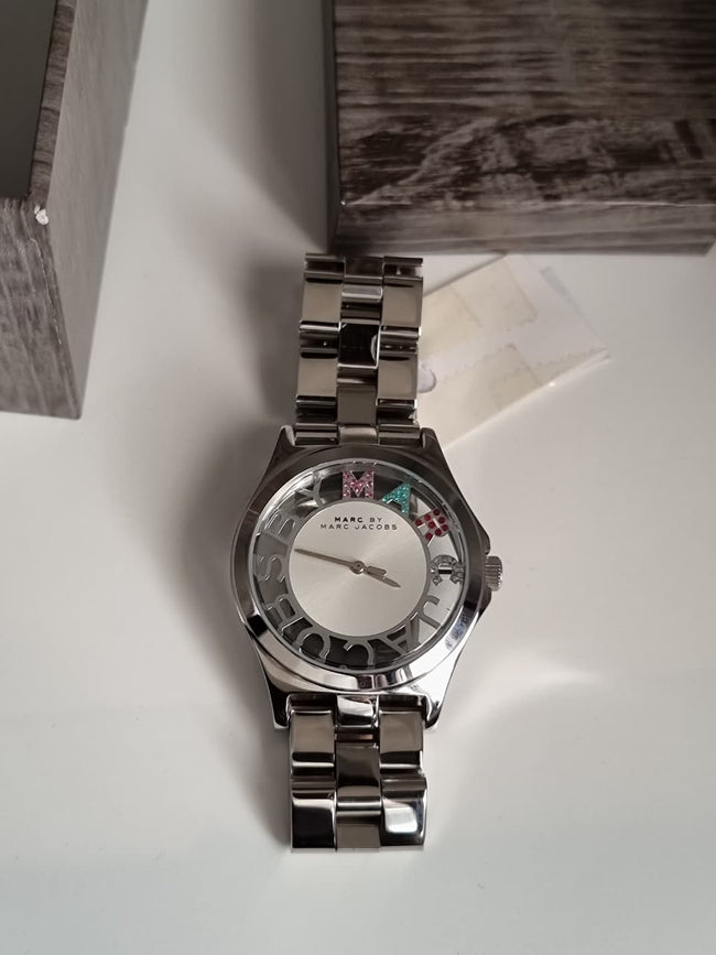 MARC BY MARC JACOBS Henry Quartz Silver Dial Stainless Steel Ladies Watch Main Image