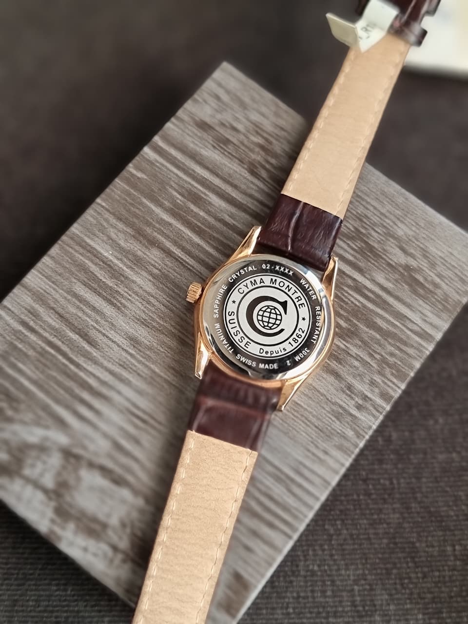 Cyma Swiss Made Gents Watch 27mm Dial Quartz Watch