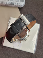 Fossil Rhett Black Quartz Leather Watch BQ2849